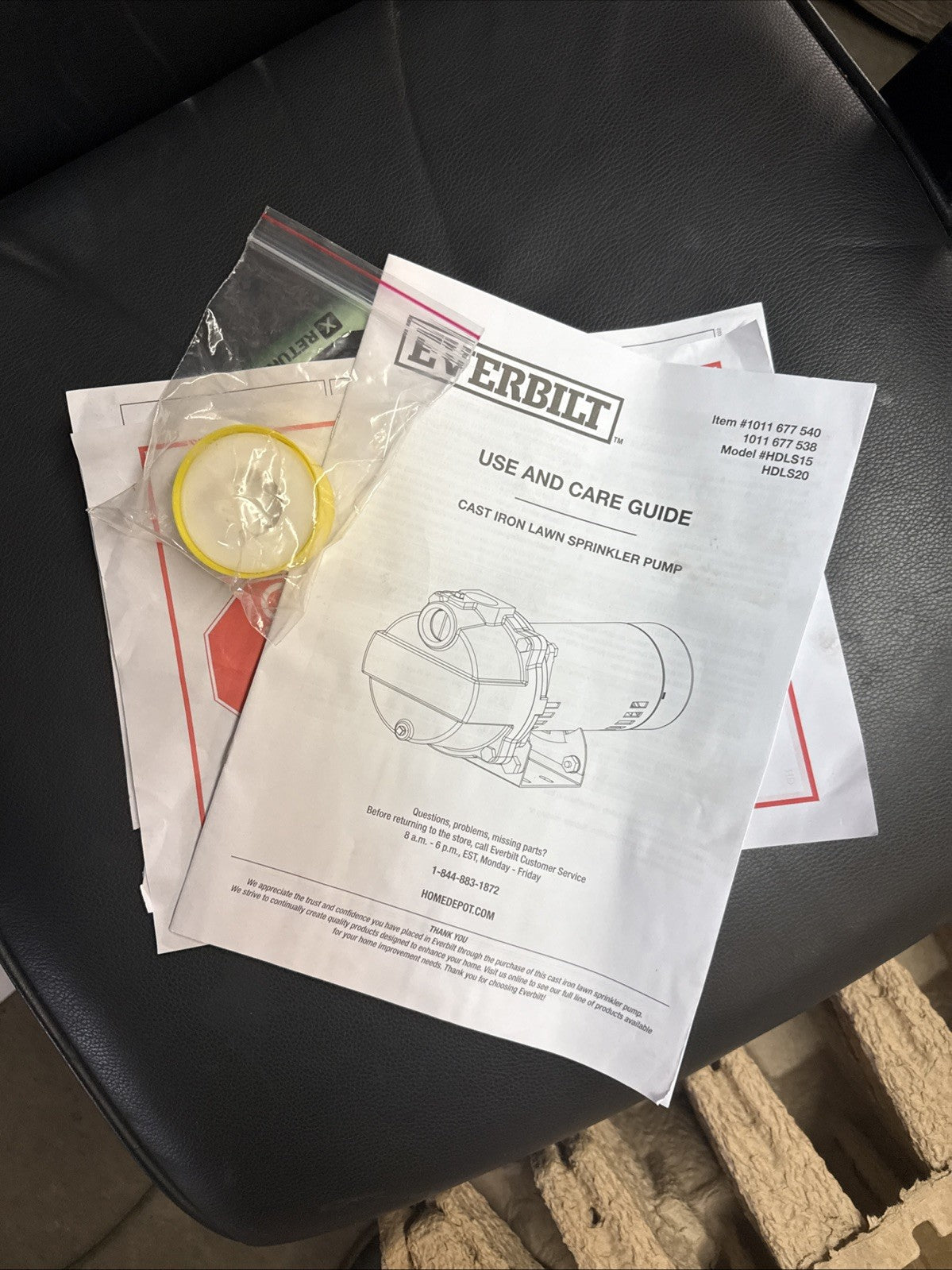 Everbilt 1-1/2 HP Cast Iron Lawn Irrigation Pump HDLS15 *For Parts*