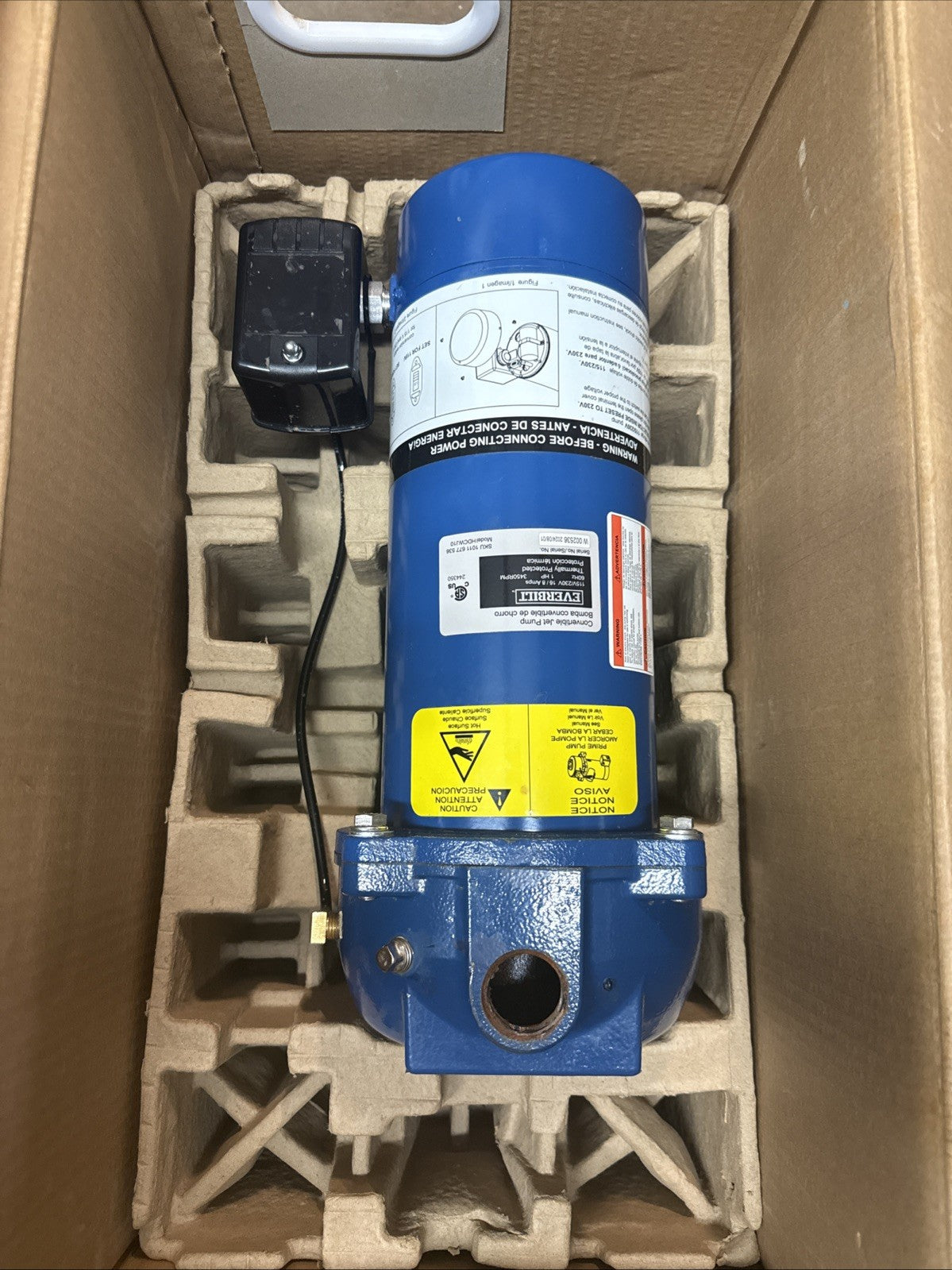 Everbilt 1 HP Professional Convertible Jet Pump *for Parts* Read Description**