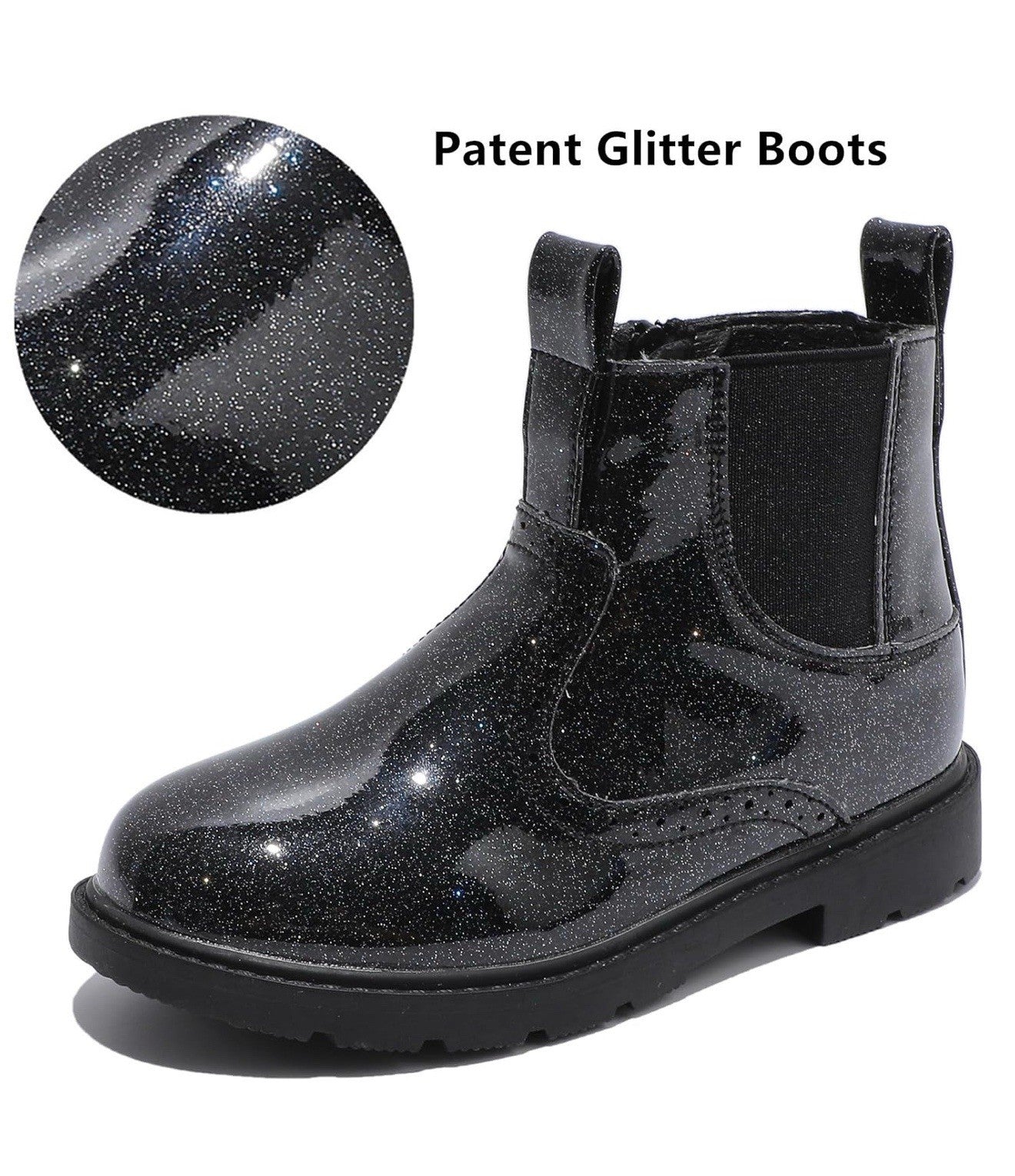 DADAWEN Toddler Size 5 Boots waterproof outdoor sidezipper comfort ankle booties