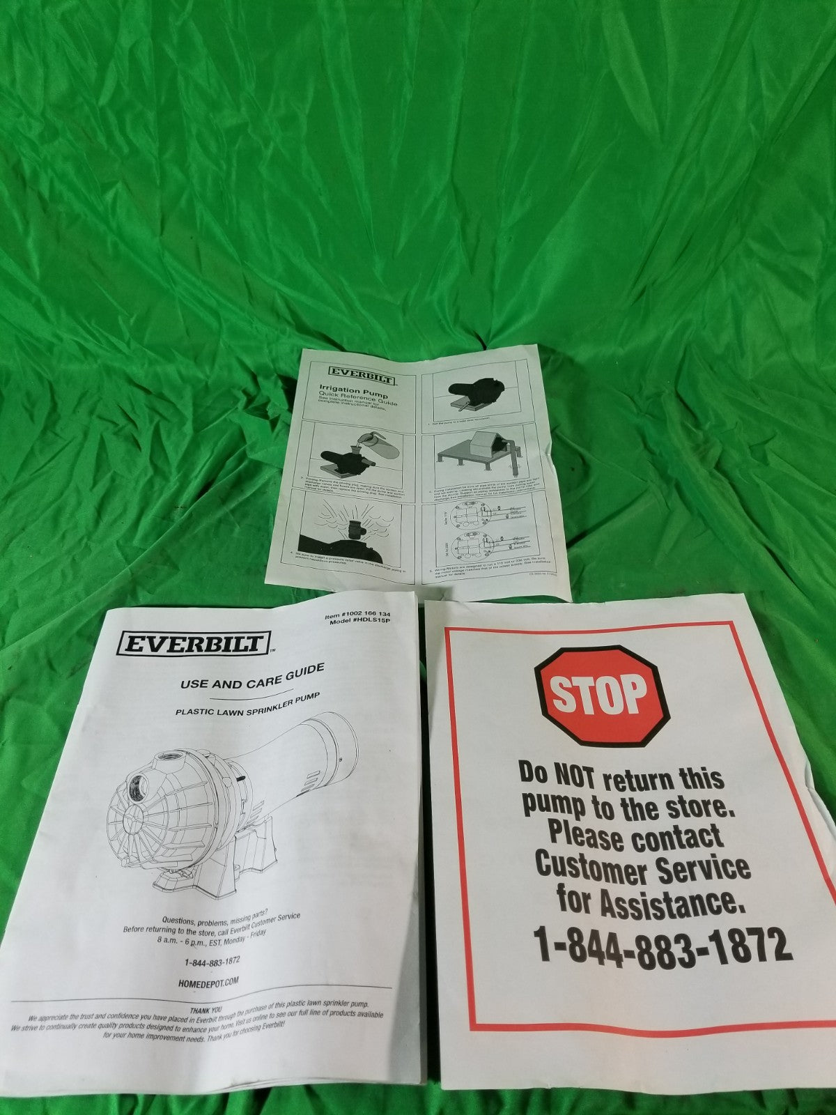 Everbilt Lawn Irrigation Pump Plastic 1-1/2HP HDLS15P NEW Small Dent See Picture