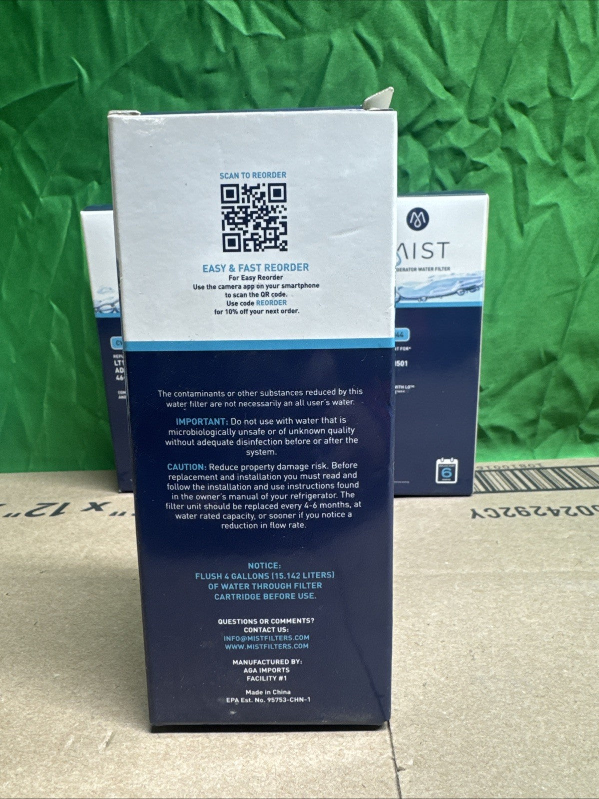 LOT OF 4 Mist LT1000P Water Filter Replacement, Compatible LG LT1000P, LTI000PC