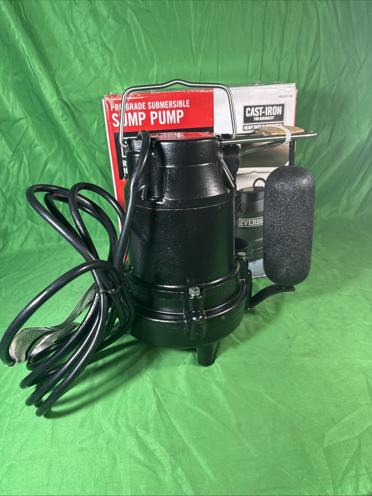 Everbilt 1/2 HP Cast Iron Sump Pump Model # HDS50 OPEN BOX