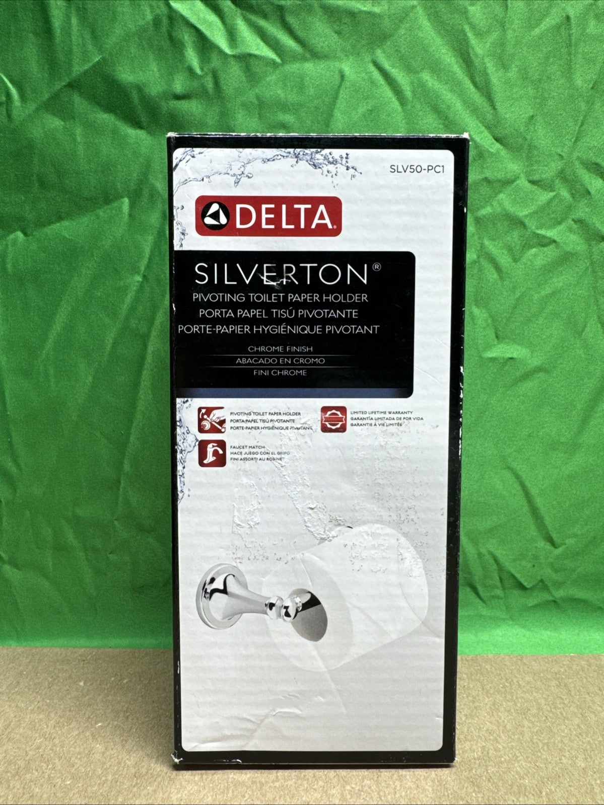 Delta Silverton SLV50-PC1 Pivoting Toilet Paper Holder in Chrome