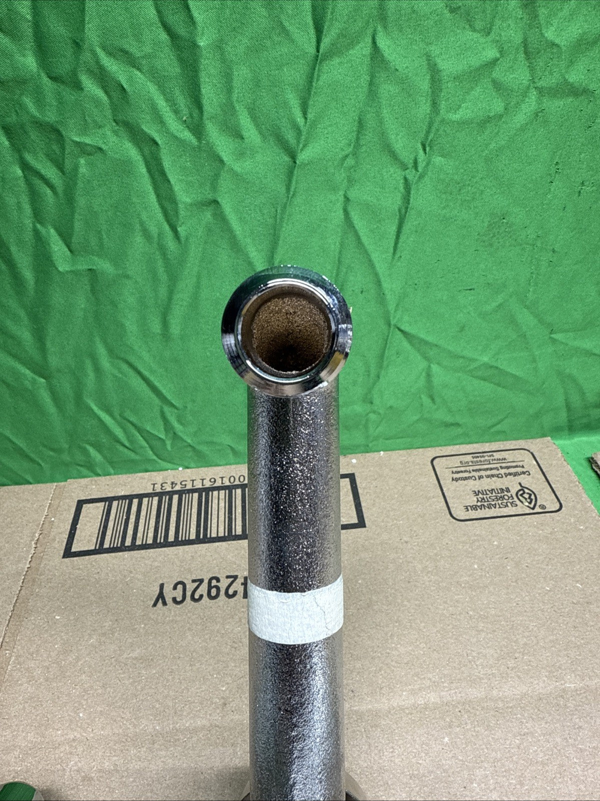 T&S Brass Service Sink Faucet Wall Mount 8" Center Built In Stop Chrome Industri