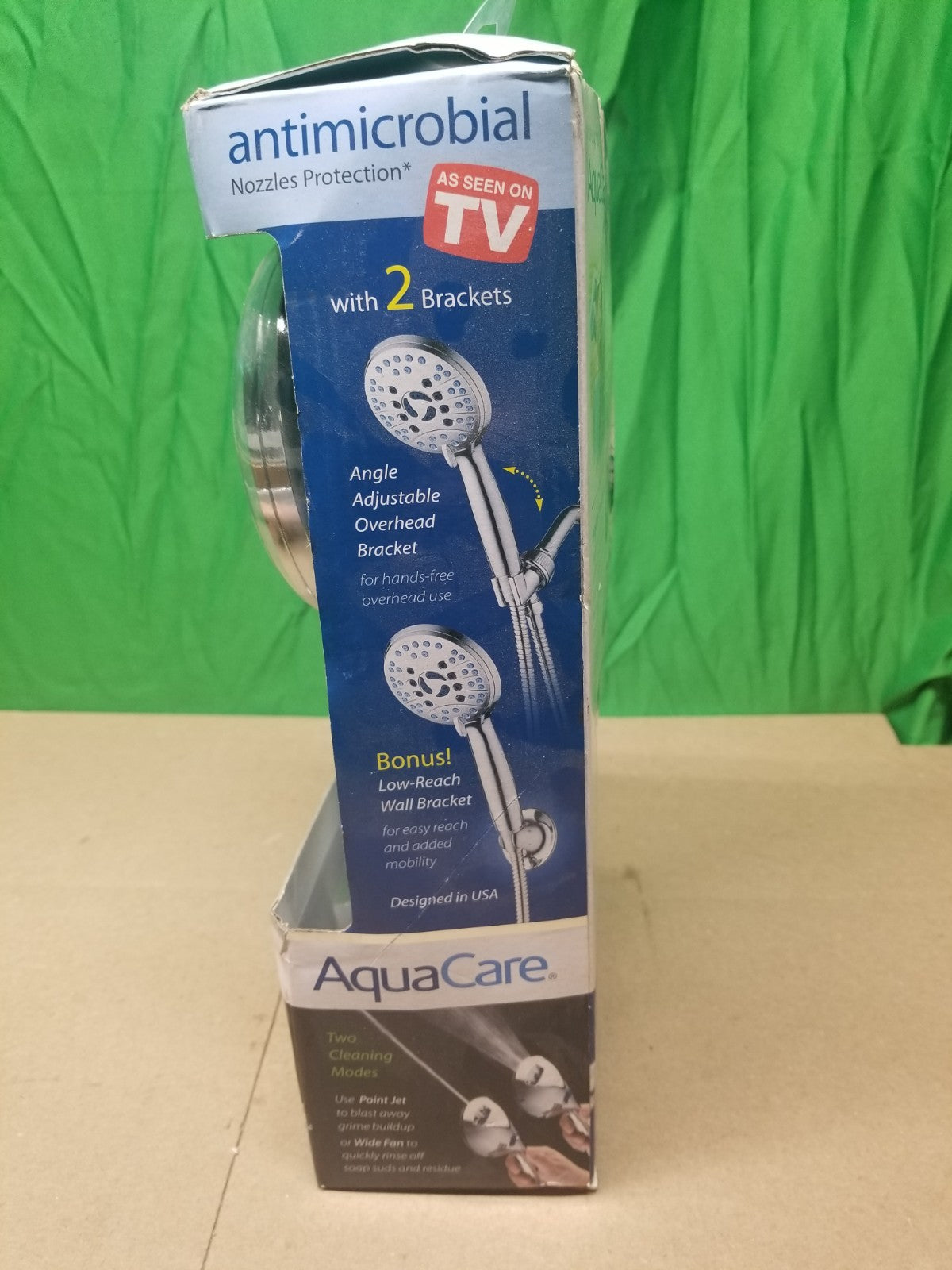 8-Spray Patterns 2.5 GPM 4.5 in. Wall Mounted Dual Shower Head New Rough Box