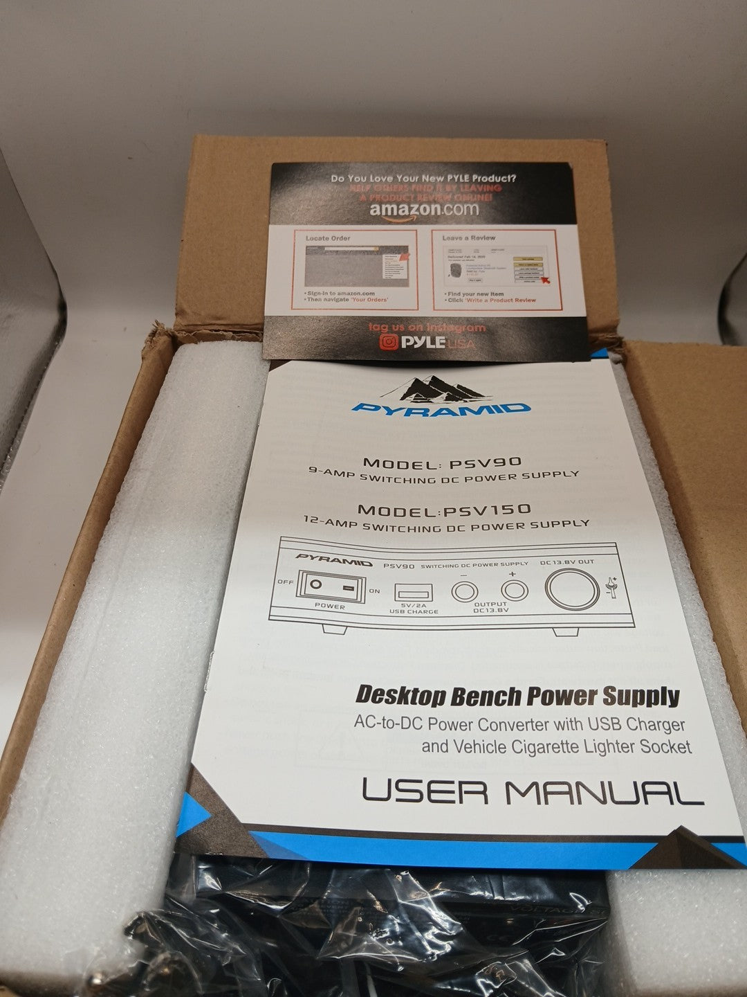 Pyramid PSV150 Desktop Bench Power Supply, AC-to-DC Power Converter.