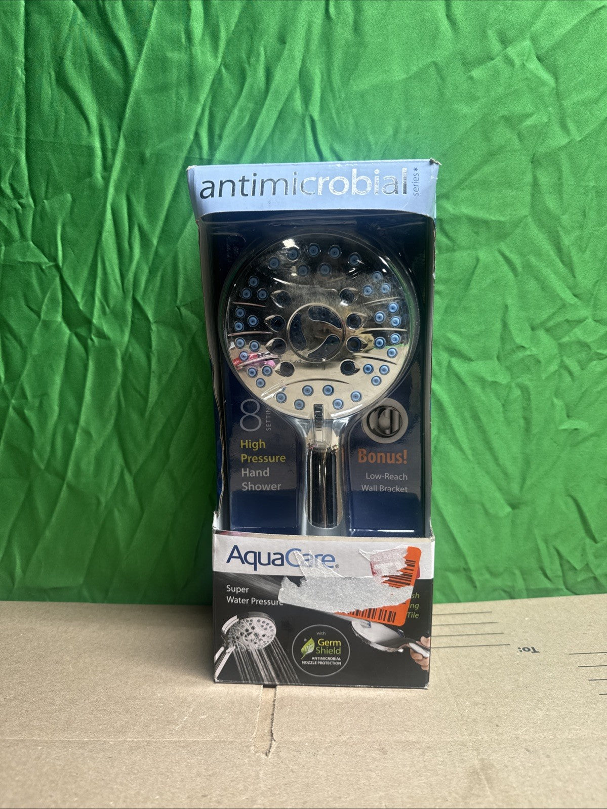 8-Spray Patterns 4.5 in. Wall  Dual Shower Head As Seen On TV Factory Sealed!!