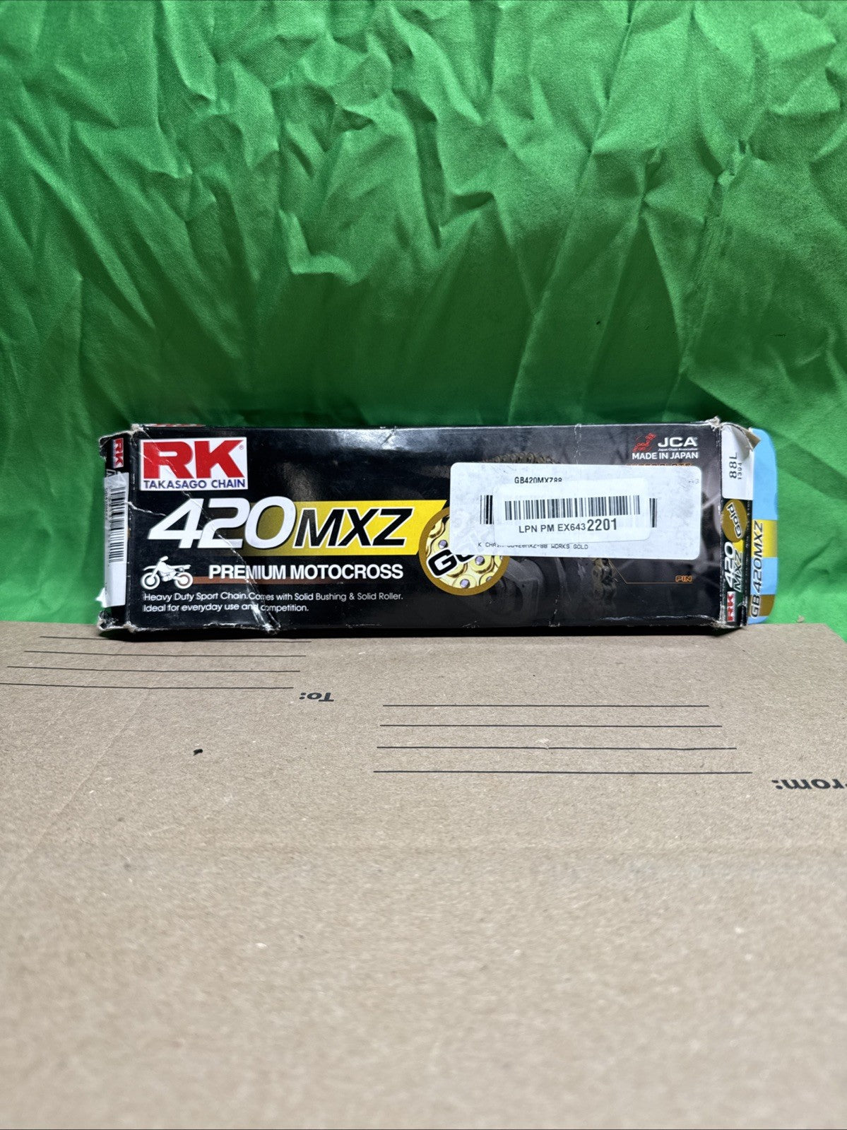 RK Takasago Chain GB420MXZ Premium Motocross Racing Chain Gold 116 Link