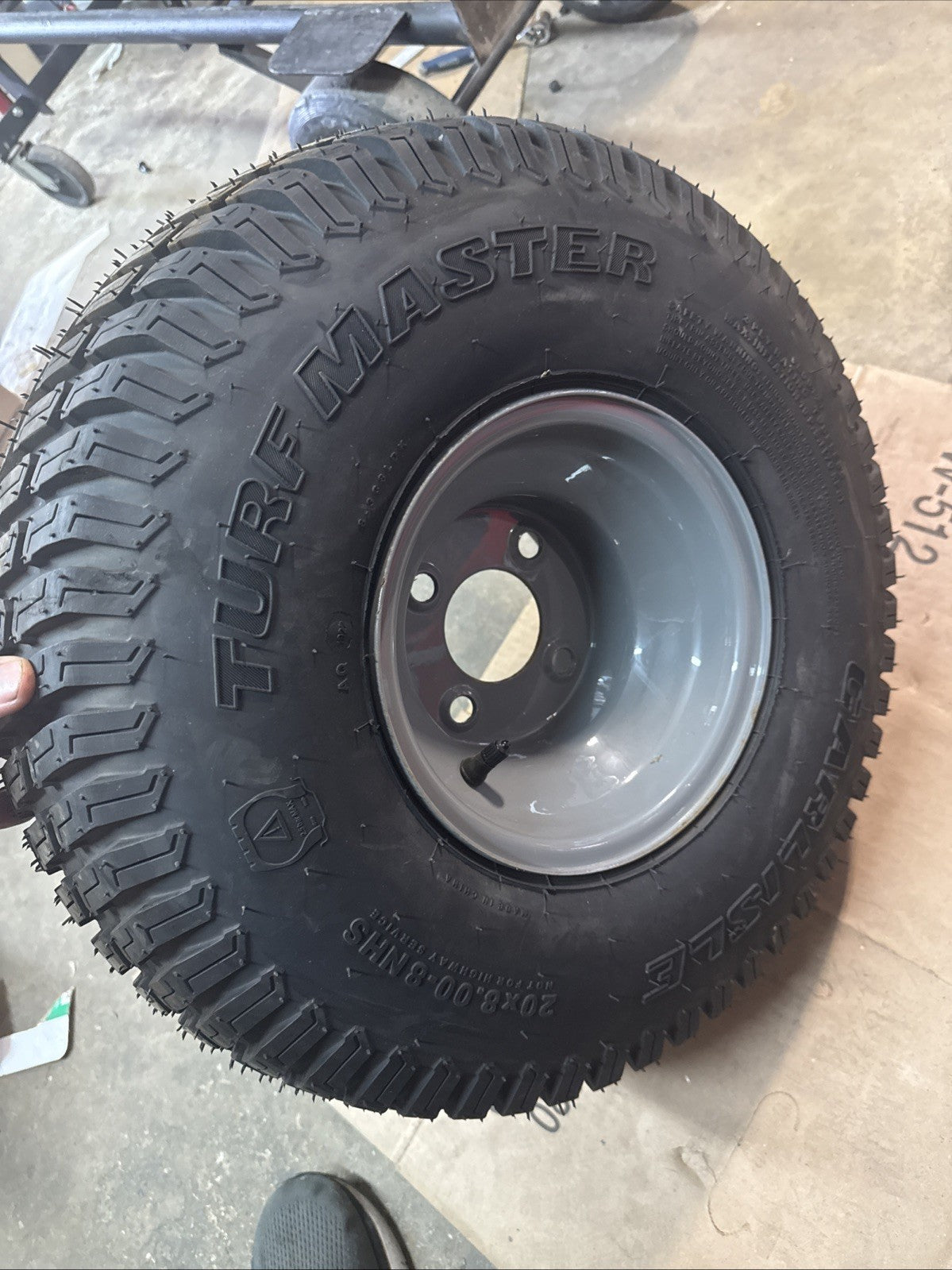 CUB CADET 634Z07264-0637 Powder Gray Complete Wheel 20x8-8 NHS Turf Master