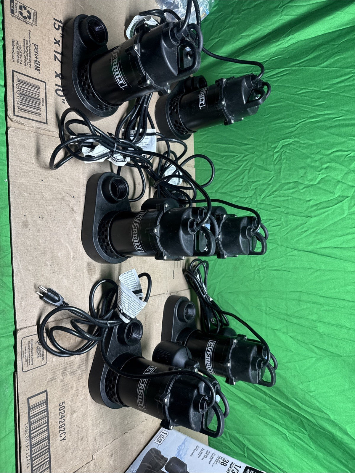 Everbilt 1/3 HP Corrosion Resistant Aluminum Sump Pump w/ Tether Switch Used*