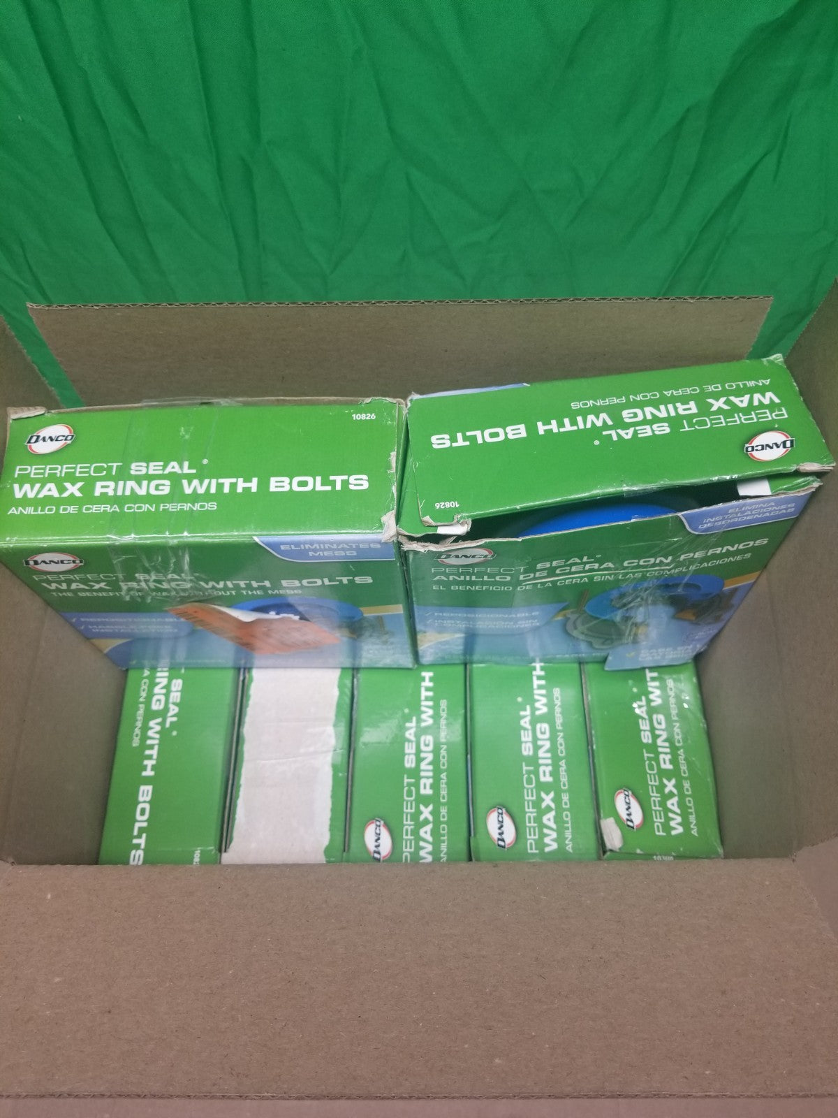 7pc Perfect Seal Toilet WaxRing Fits All Bolts Rubber Gaskets Toilet Install Kit