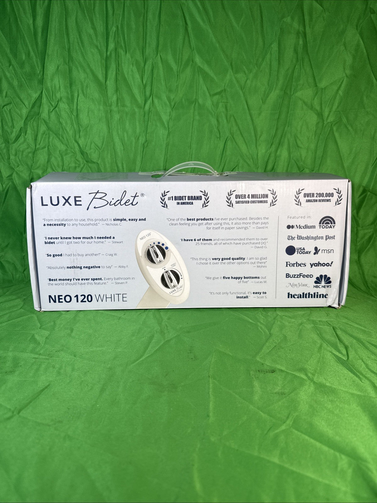 LUXE Bidet NEO 120 - Self-Cleaning Nozzle, Fresh Water Non-Electric Bidet