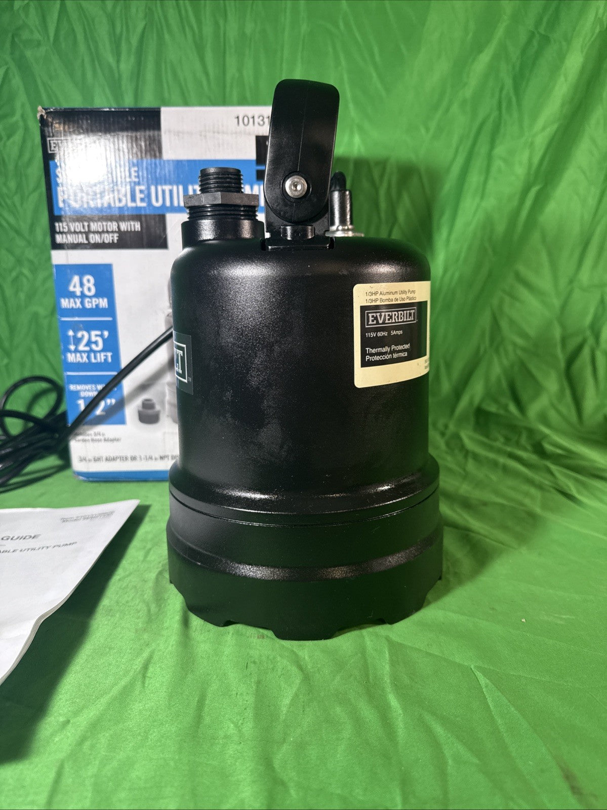 Everbilt 1/3 HP Submersible Aluminum Utility Pump