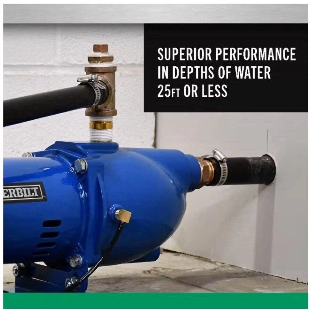 Brand New Everbilt 3/4 HP Cast Iron Shallow Well Jet Pump HDSWJ7