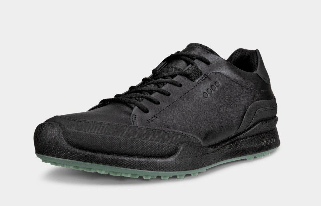 Men's Size 13-13.5 (EU 47) Leather Golf Shoe ECCO Golf Biom Hybrid Black/silver