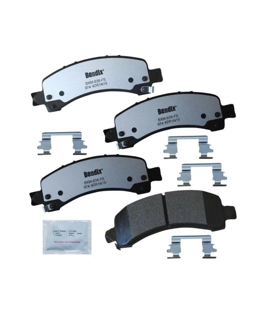 Disc Brake Pad Set-Fleet Metlok Semi-Metallic SDR Disc Brake Pad Bendix MKD974FM