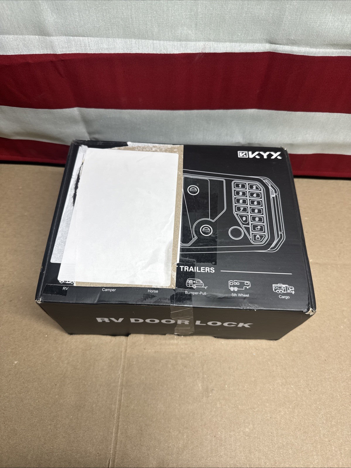KYX RV Door Lock Keypad Keyless Entry with Remote Control Black JD-RV1 NEW