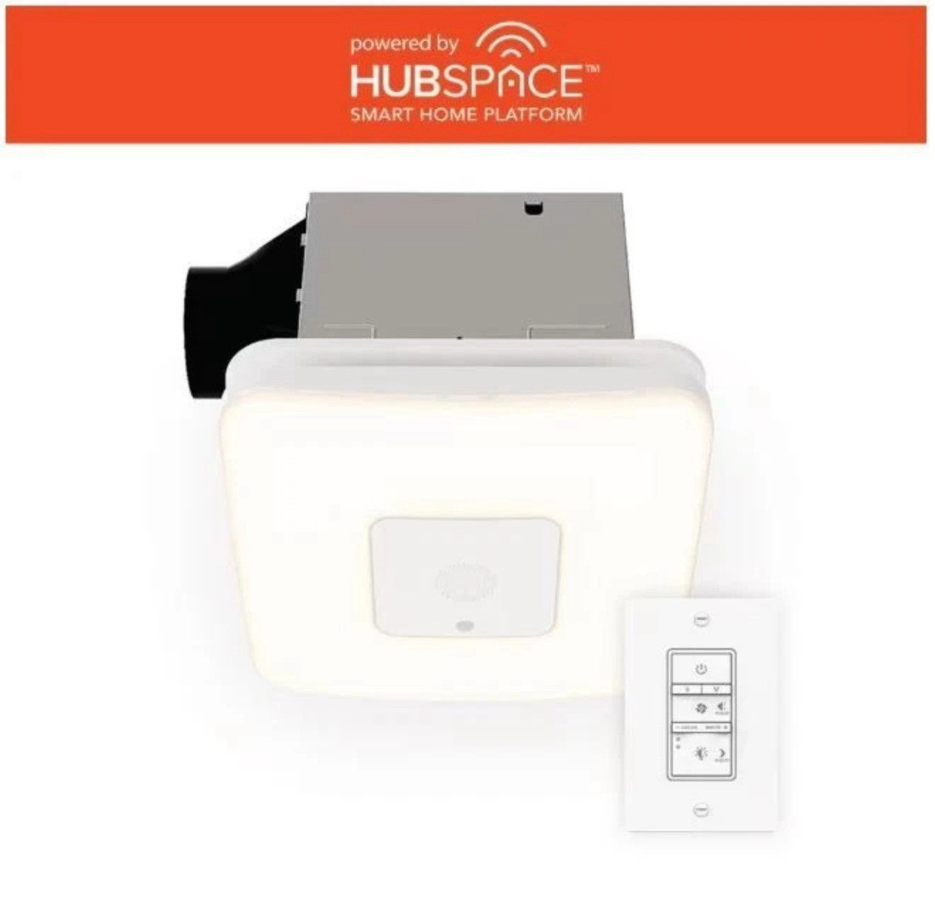 Commercial Electric 80/110 CFM Ceiling Exhaust Fan LED Bluetooth Speaker BF1112