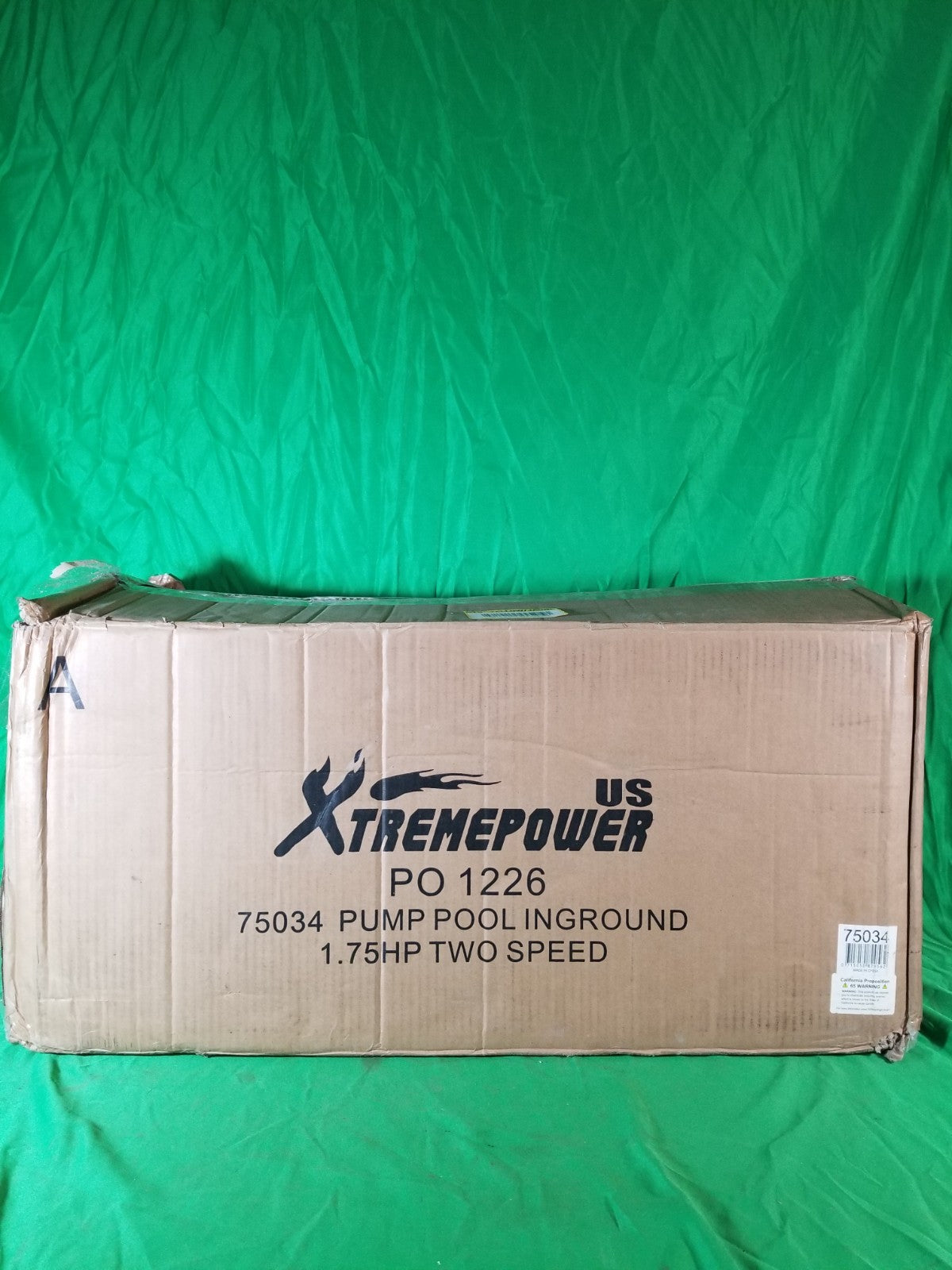 XtremepowerUS 1.75 HP Inground Dual Speed Pool Pump 230V 5280 GPH Model 75034