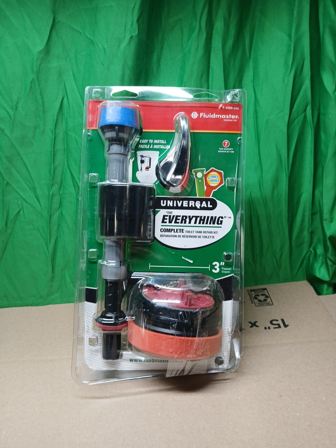 Fluidmaster Everything Toilet Repair Kit MultiColor 3 K-400H-038-T4.