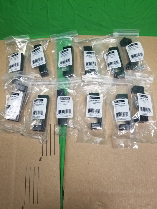 LOT OF 12 Liberty P38518C-FB Simply Geometric 3" Flat Black Cabinet & Drawer Pul