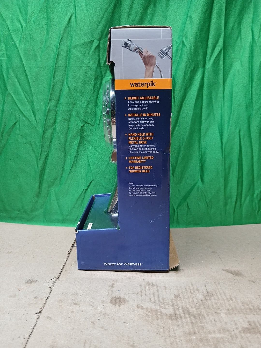 NOB Dualdock Multi-height 7spray wallmount handheld showerhead..