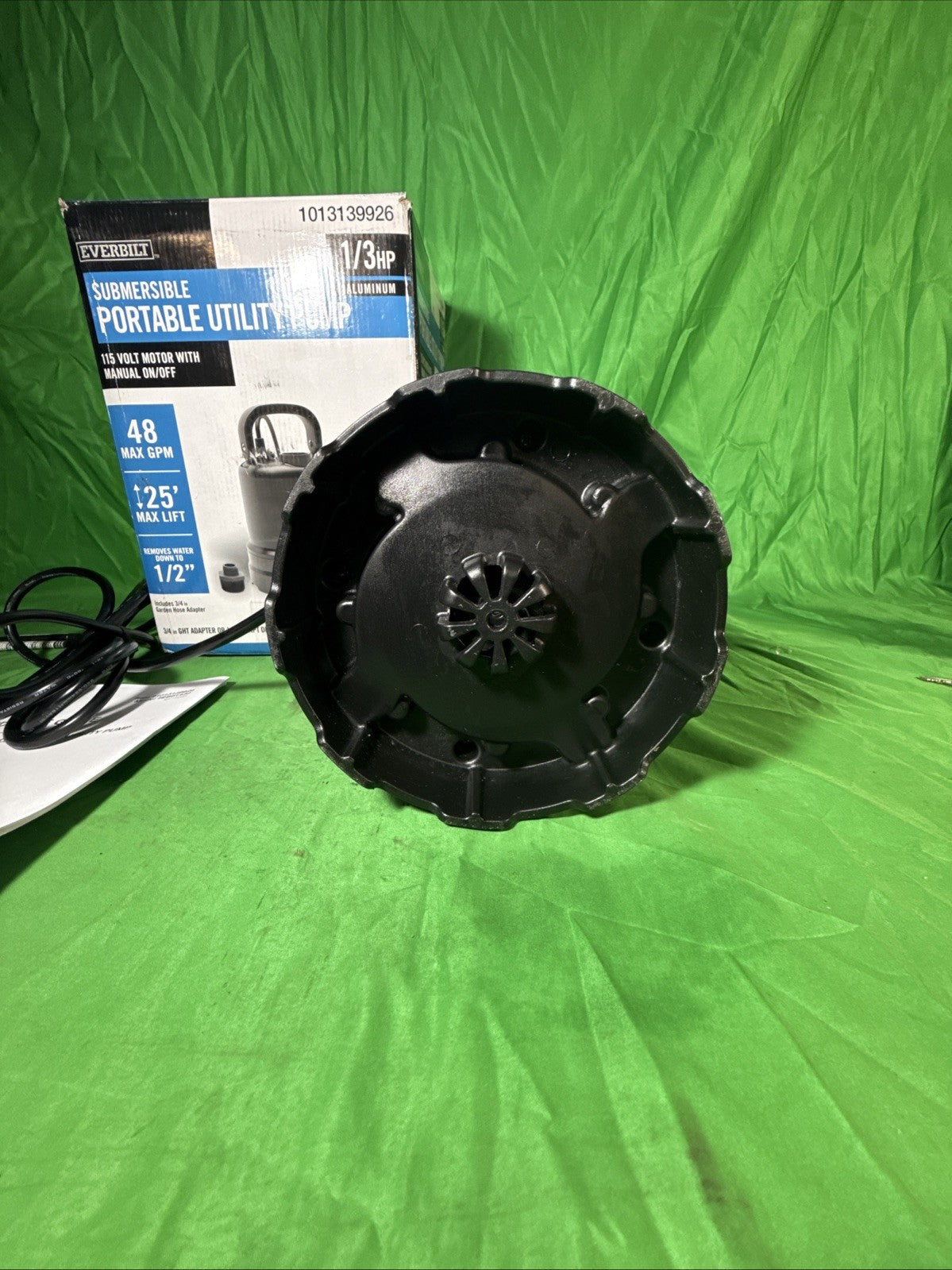 Everbilt 1/3 HP Submersible Aluminum Utility Pump