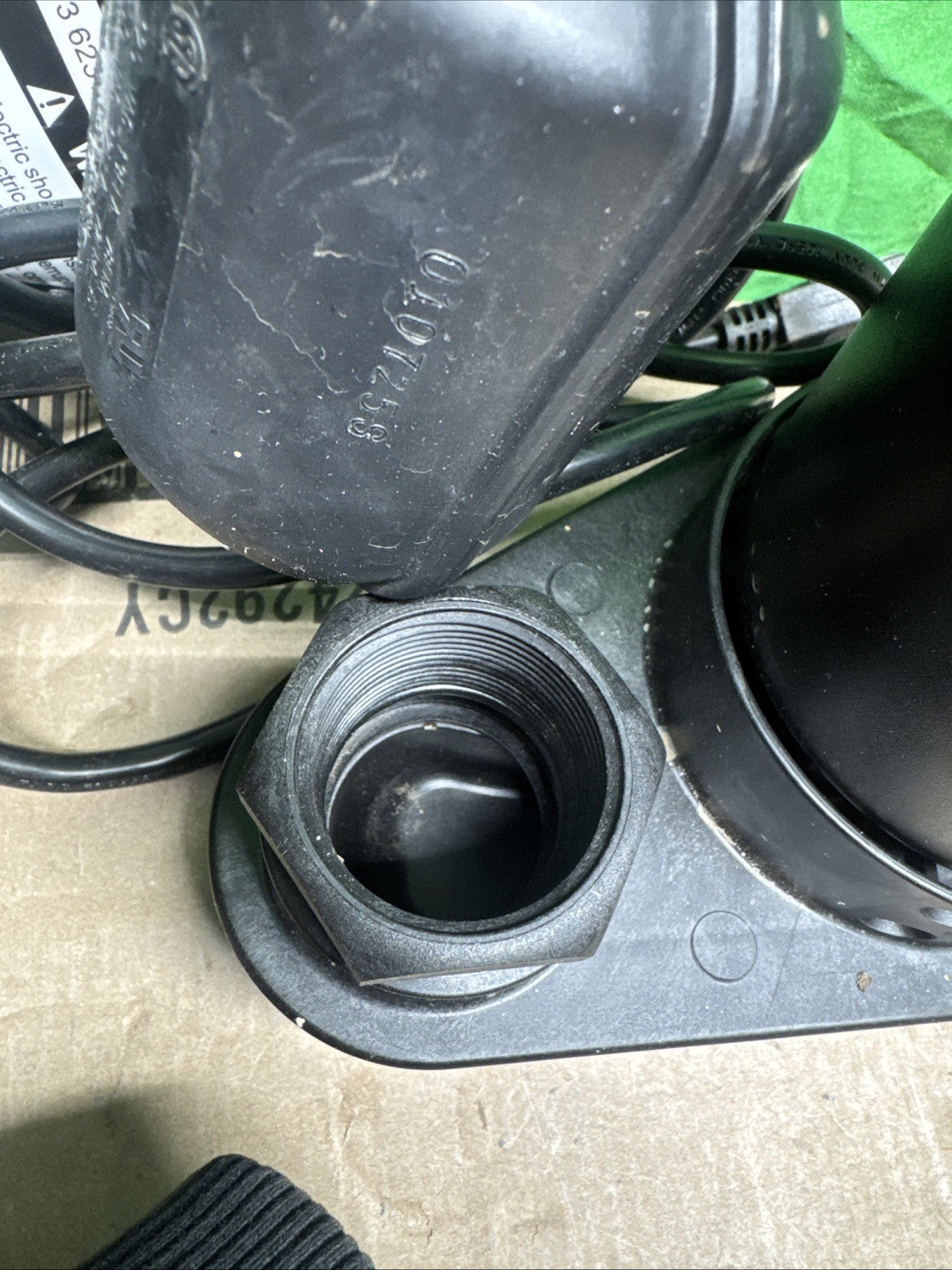 Everbilt 1/4 HP Aluminum Sump Pump w/ Tether Float Switch HDSP25W USED TESTED—-