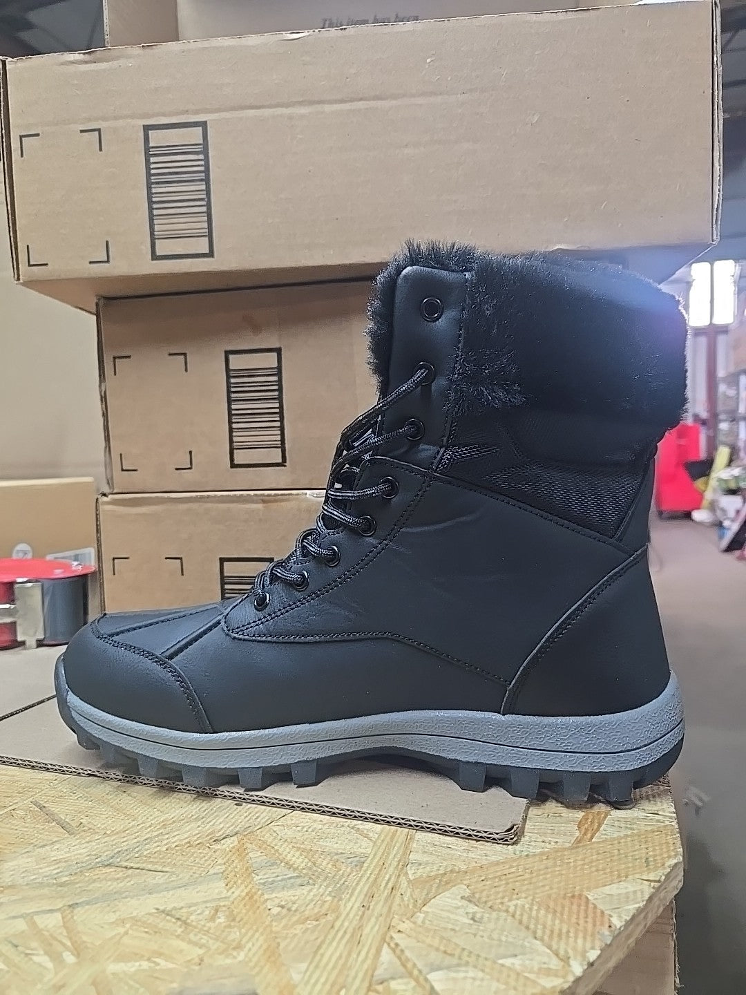 Fur Lined Mens Winter Boots US SIZE 11 EU SIZE 45