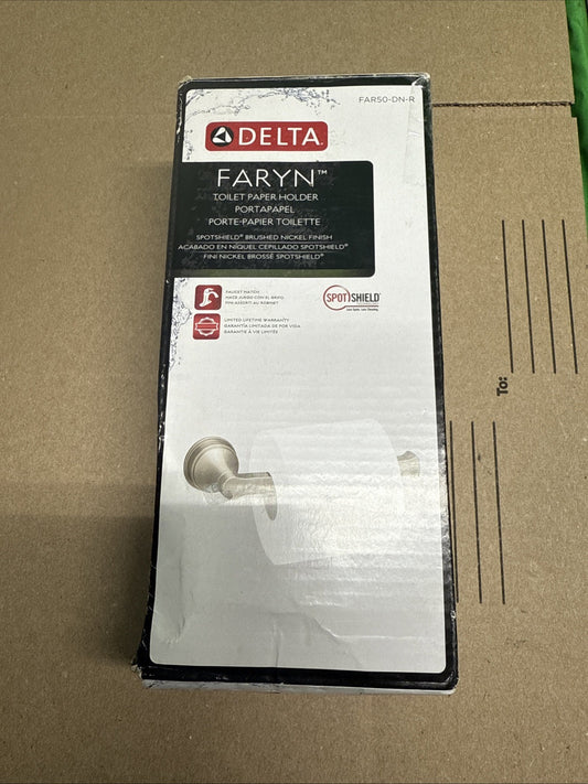 Delta Faryn Wall Mount Single Post Toilet Paper Holder FAR50-DN-R