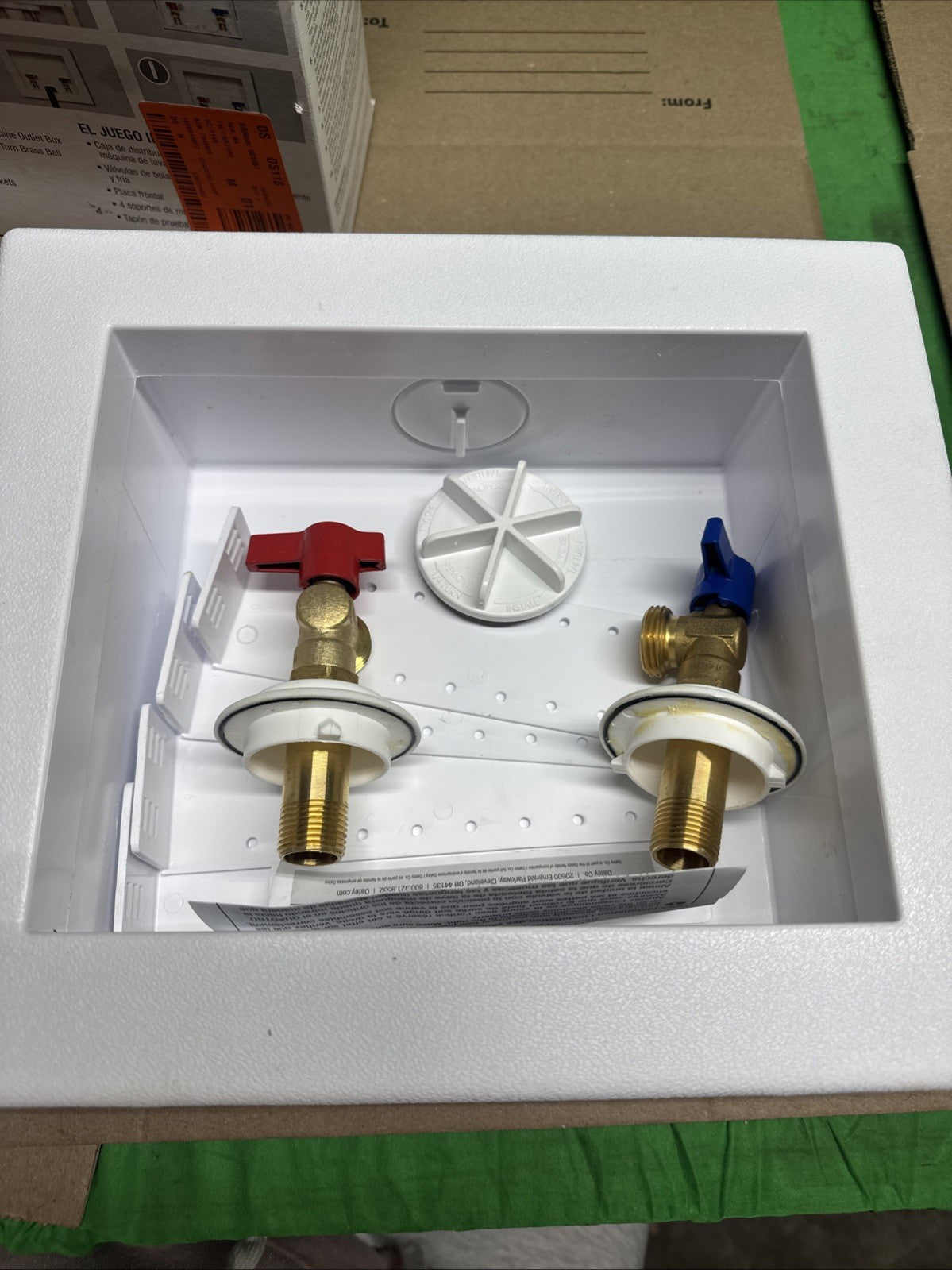 "Washing Machine Outlet Box'' Oatey Quadtro 4 Options Model 38529 NIB "COMPLETE"