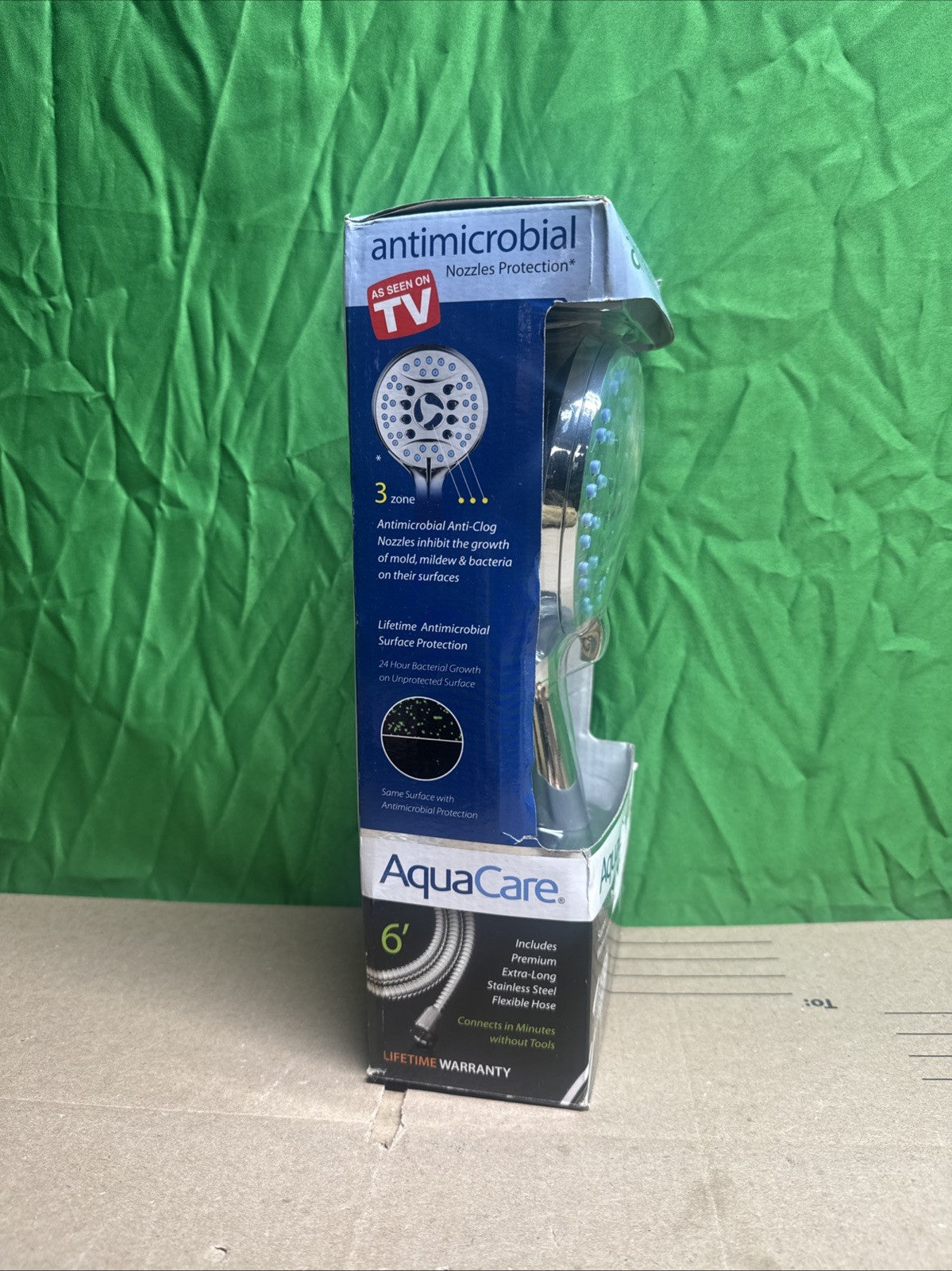 8-Spray Patterns 4.5 in. Wall  Dual Shower Head As Seen On TV Factory Sealed!!