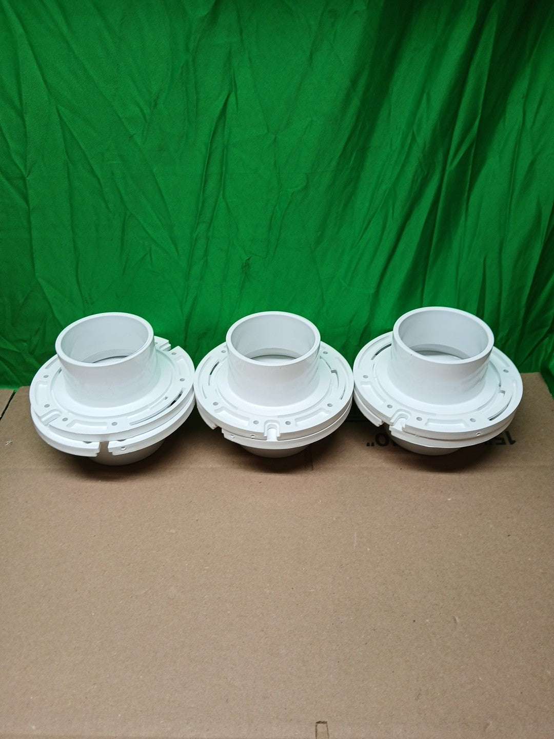 6pck Oatey 3 In. Or 4 In. Pvc Closet Flange With Plastic Ring Without Test