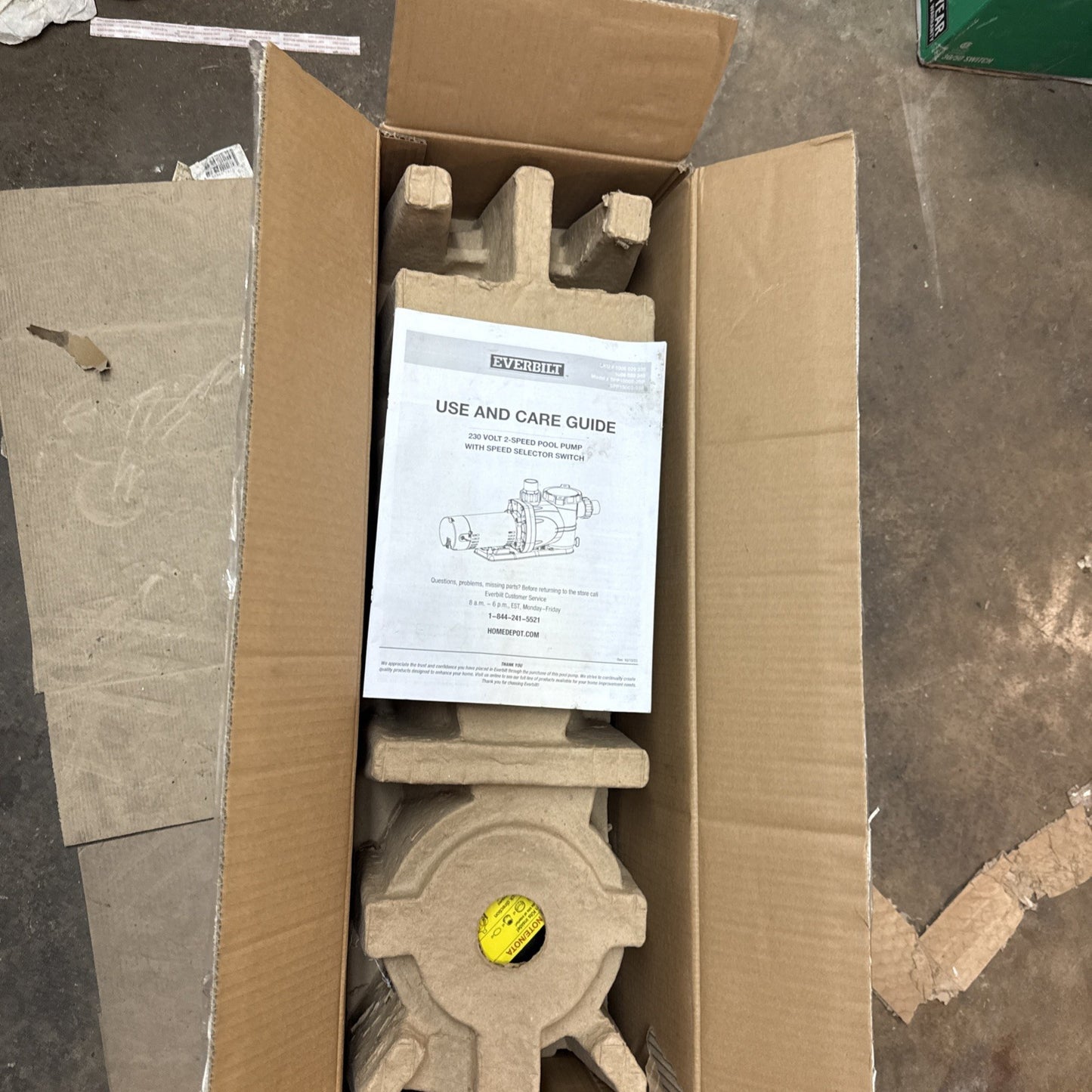 Everbilt 1 HP Pool Pump In Ground  2 Speed 230V (Model SPP10002-2SP) *no unions*