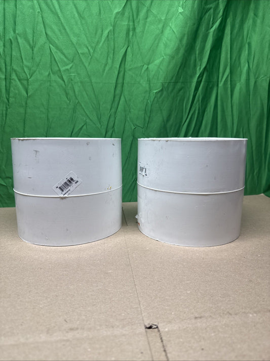 2x Charlotte 6” Sch 40 PVC Straight Coupling Socket Connect NSF Compliant NEW