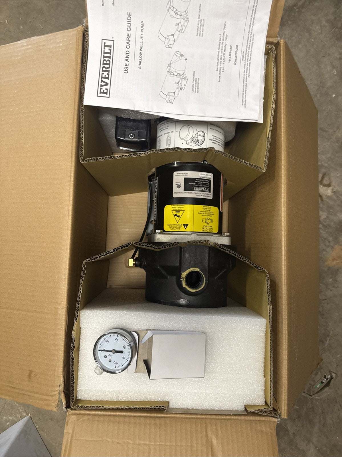 Everbilt 1/2 HP Shallow Well Jet Pump 1011677535 *Read Description.*