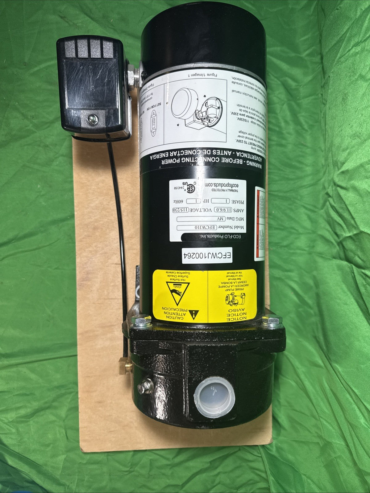 ECO FLO 1 HP Convertible Deep Well Jet Pump EFCWJ10