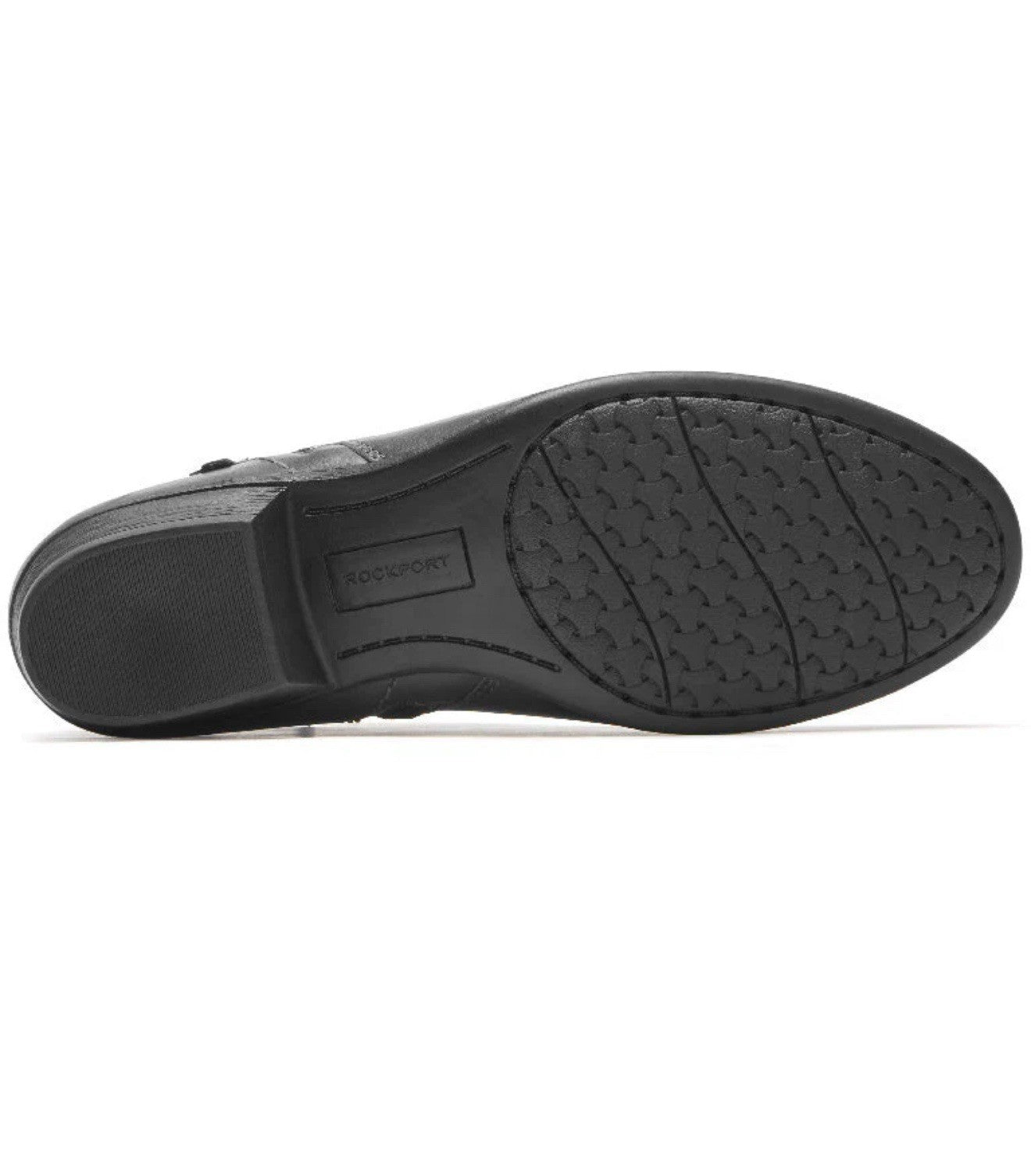 NEW ~ Rockport CARLY Ankle Boots Womens Size 7 M Black Leather Side-Zip CH3960