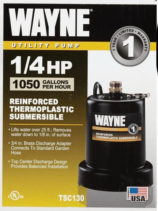 Wayne TSC130 Multi-Use pump 1000 Gallons/Hour Thermoplastic Box