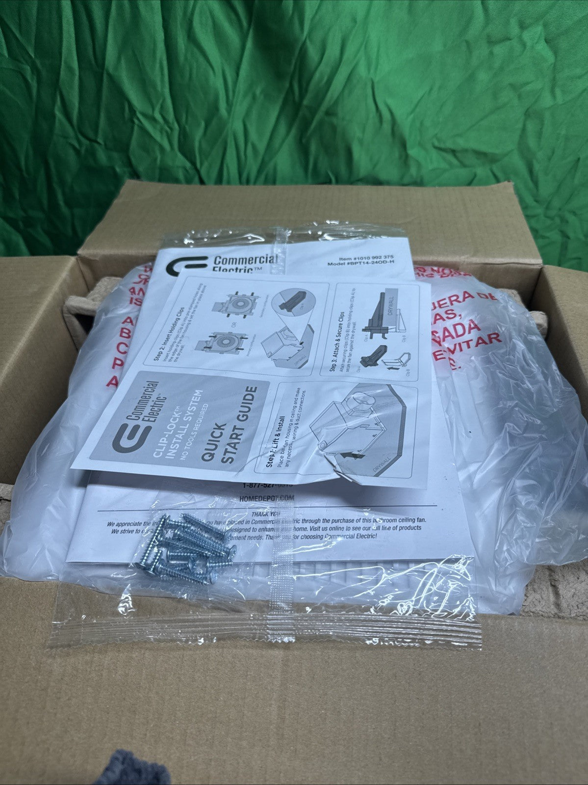 Commercial Electric 110 CFM 1.5 Sone Bathroom Exhaust Fan with Humidity Sensing.