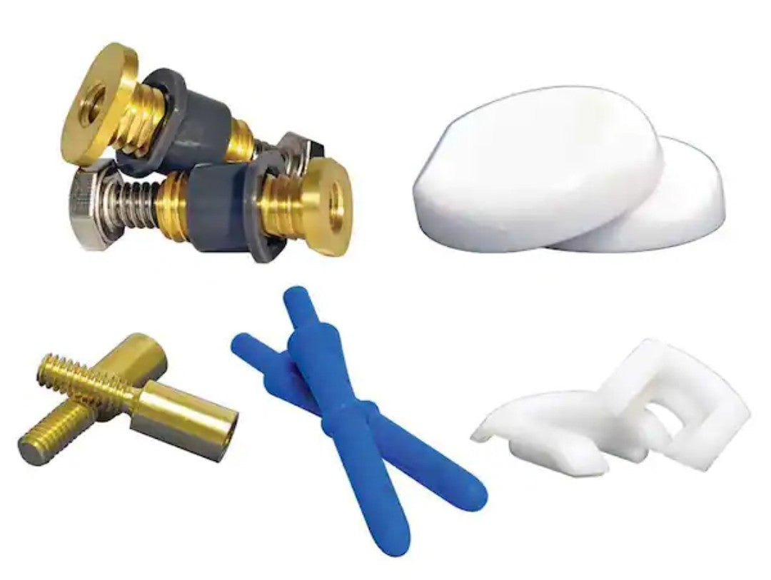DANCO All-In-One Toilet Installation Kit 10879 Perfect Seal Zero Cut Bolts