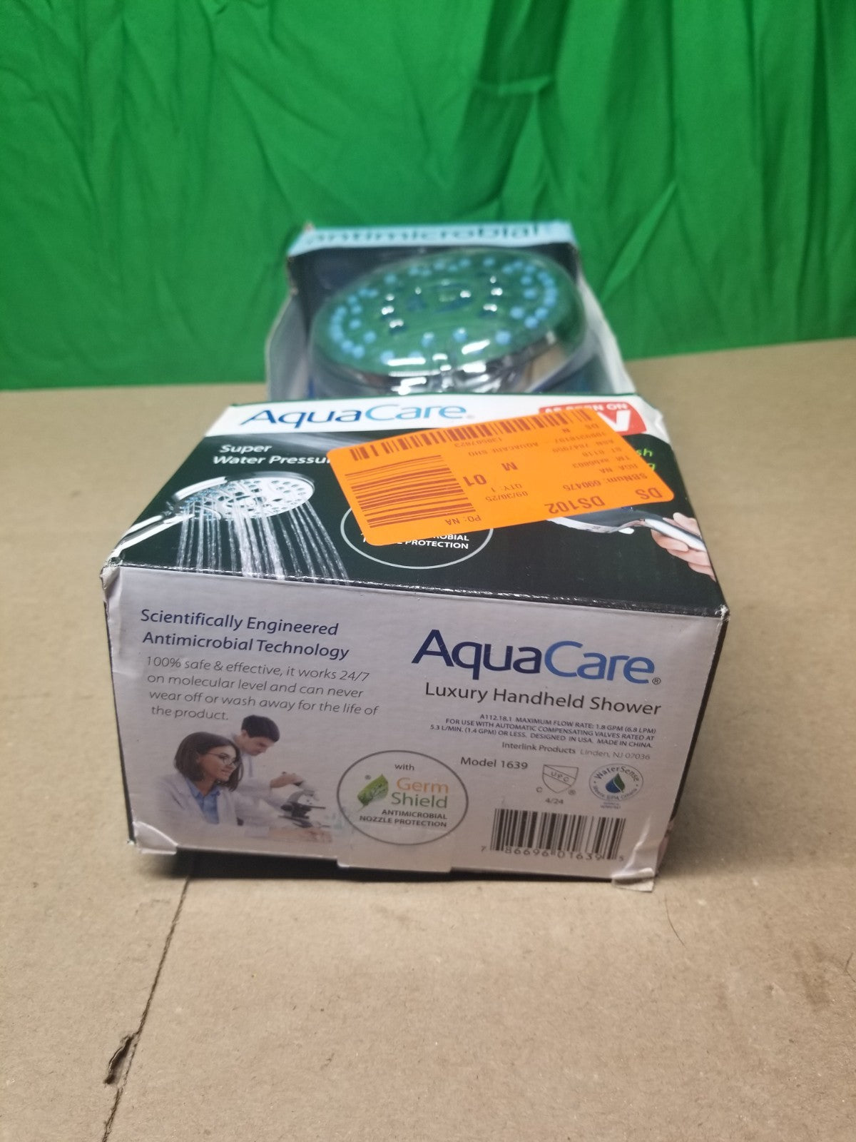 8-Spray Patterns 2.5 GPM 4.5 in. Wall Mounted Dual Shower Head New Rough Box