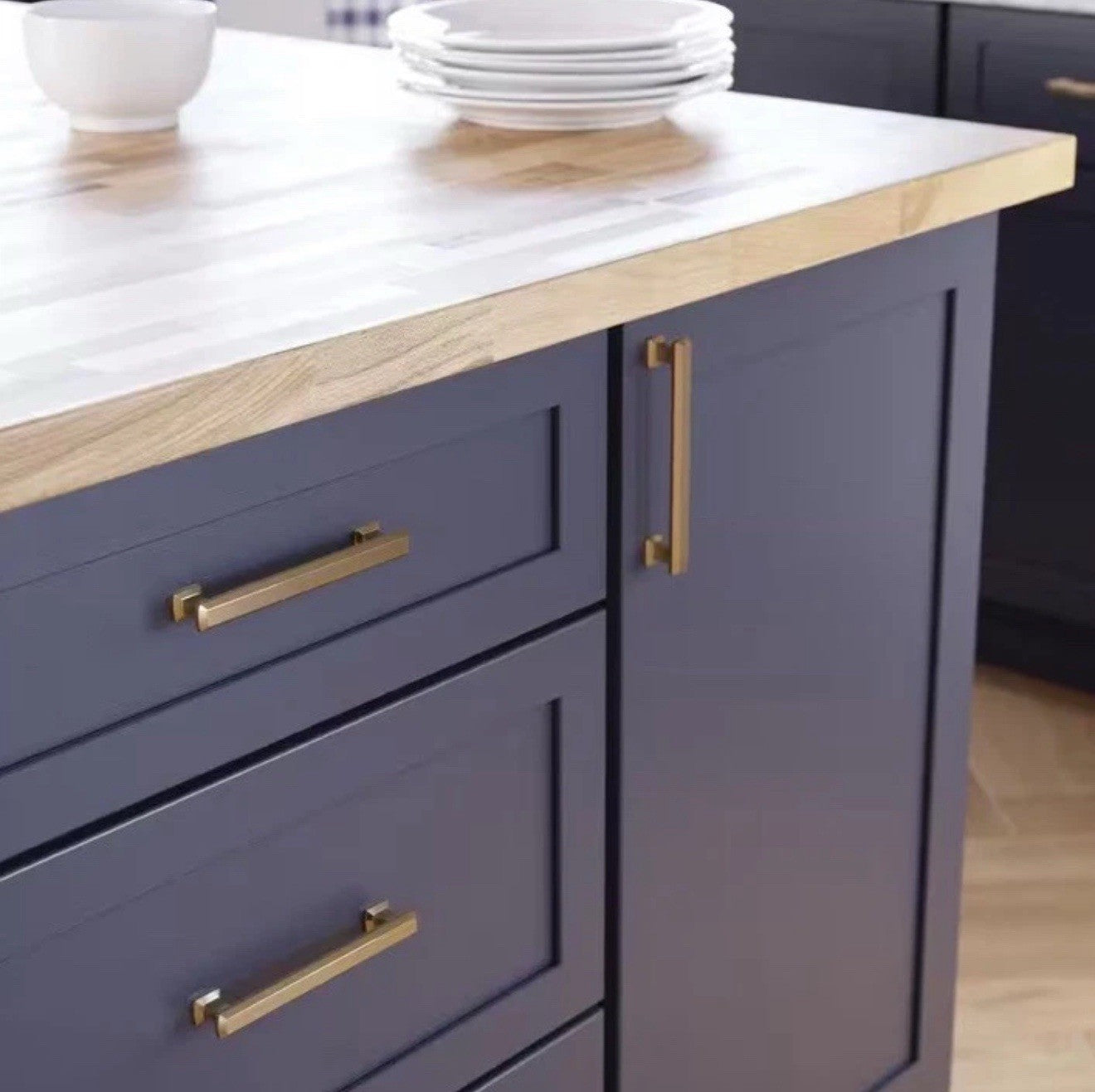 NEW 15 PACK Liberty Chamfered 5-1/16”Slim Bar Drawer Pull Champagne Bronze B200