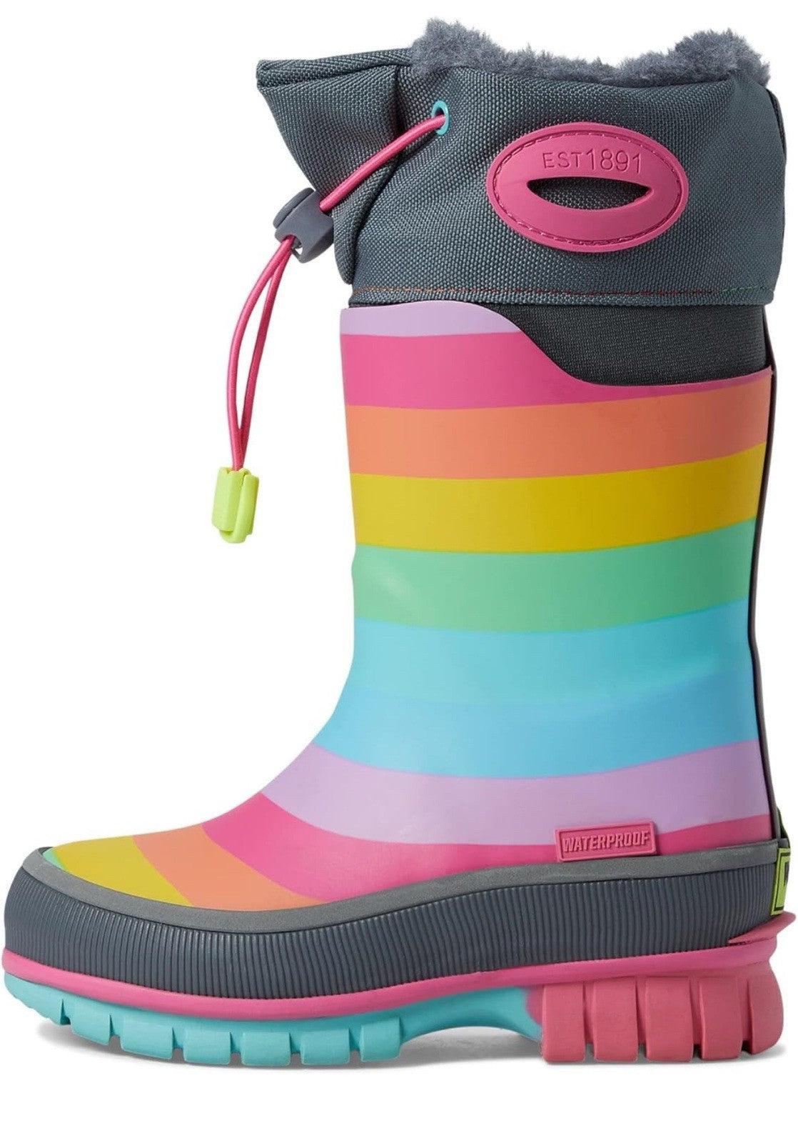 Westernchief unisex children’s Size 1 Winterprene Cold Weather Boot Snow Rainbow