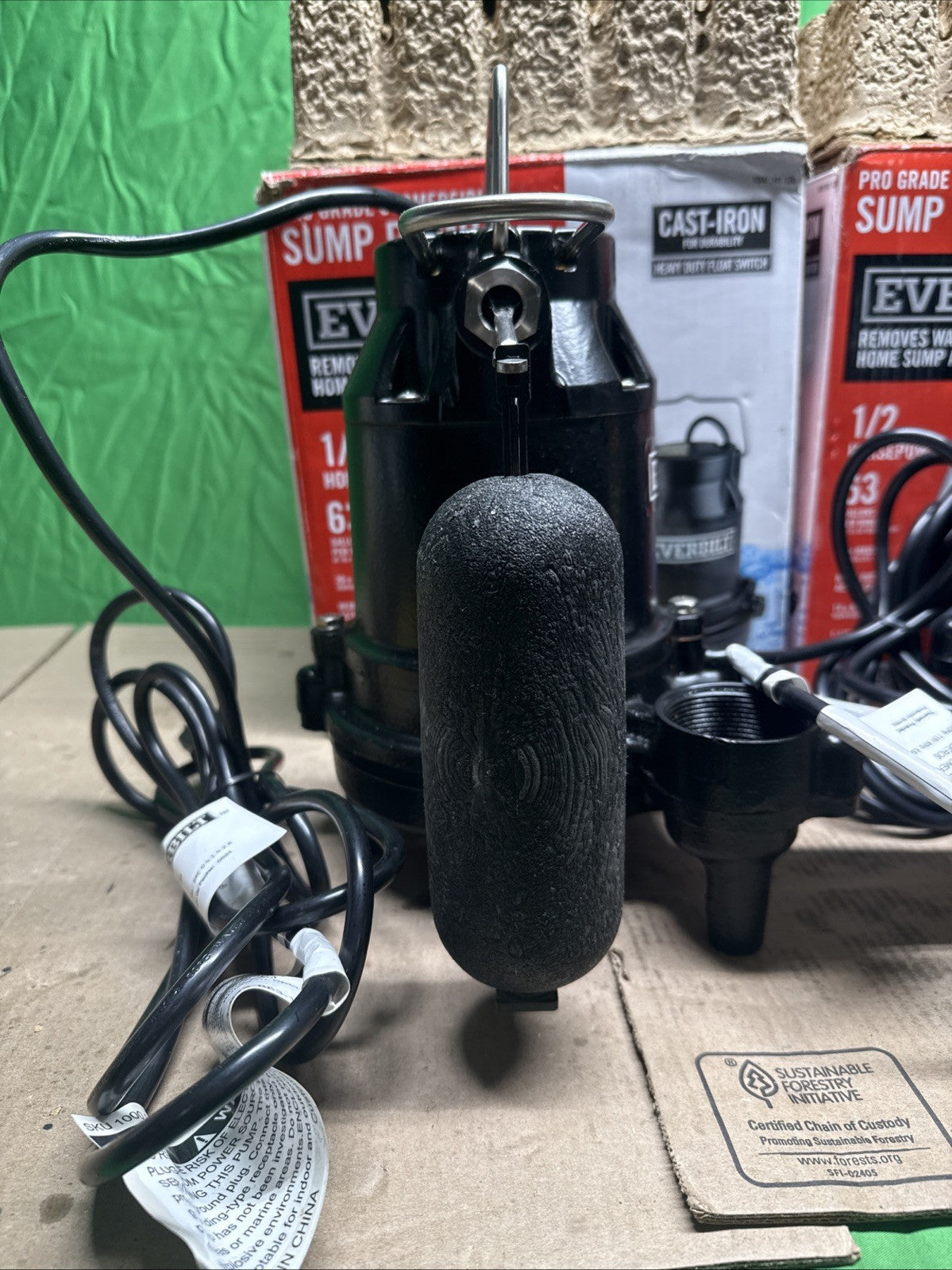 Everbilt 1/2 HP Cast Iron Sump Pump Model # HDS50 NOB