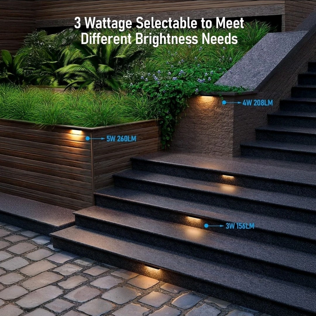 4 Pack LEONLITE 7 Inch LED Hardscape Lighting, Update Retaining Wall Lights, LED