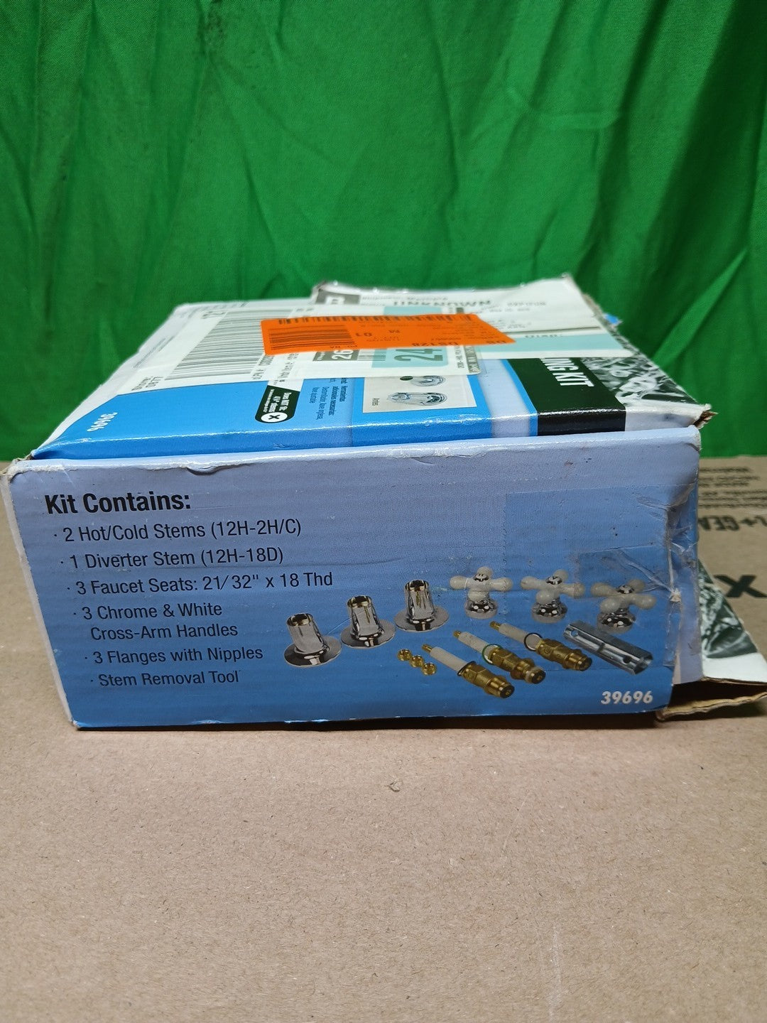 Danco 39696 Tub/Shower 3-Handle Remodeling Trim Kit in Chrome for Sayco