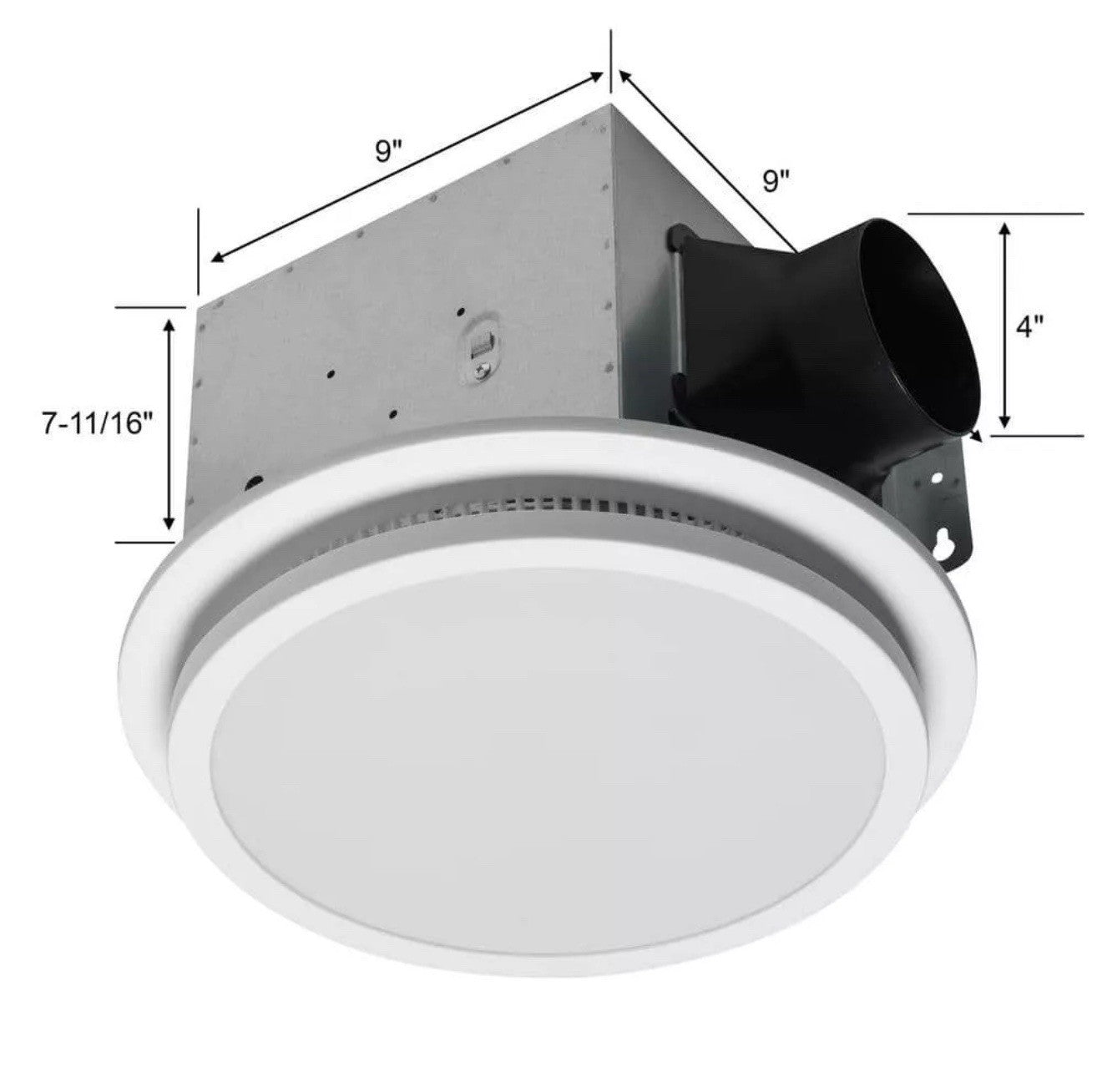 Homewerks 7130-20-BT White Ceiling Mount Bathroom Exhaust Fan w/ Humidity Sensor