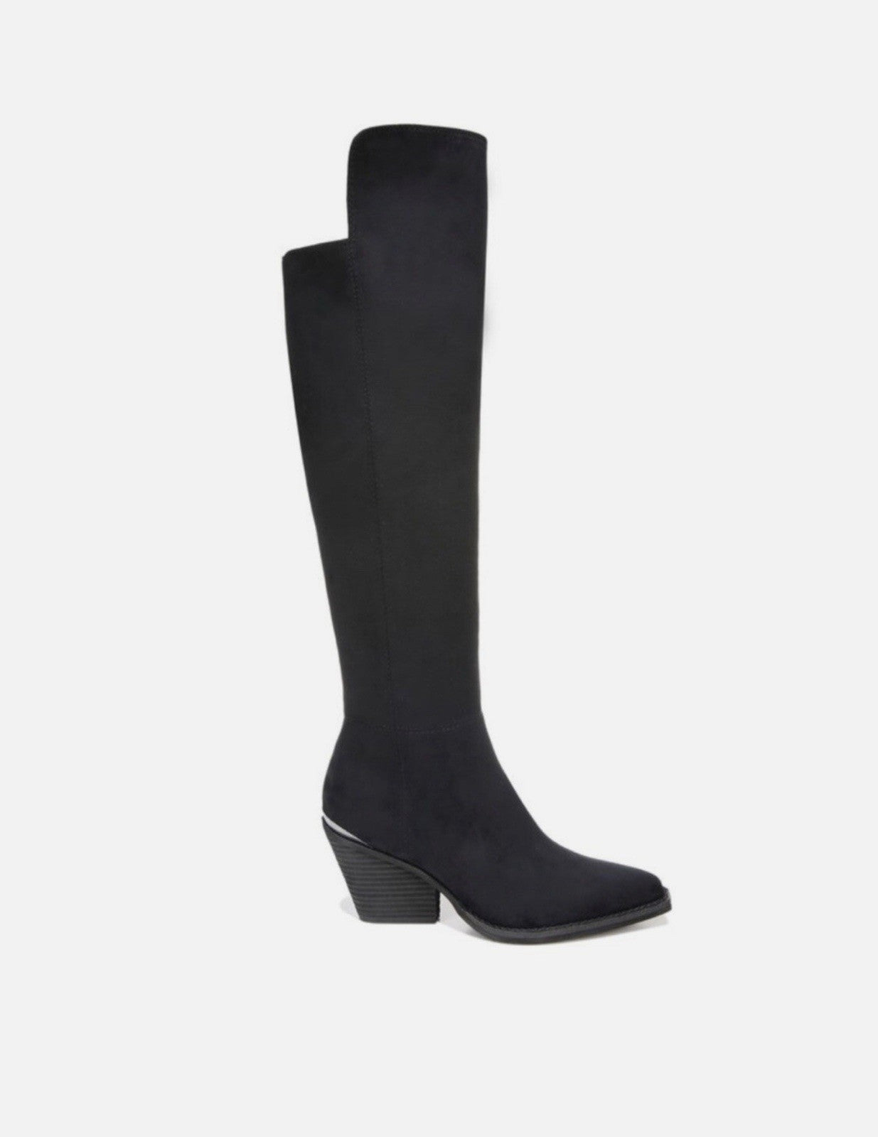 Women's Zodiac Ronson Knee High Boot in Black Faux Suede Size 11