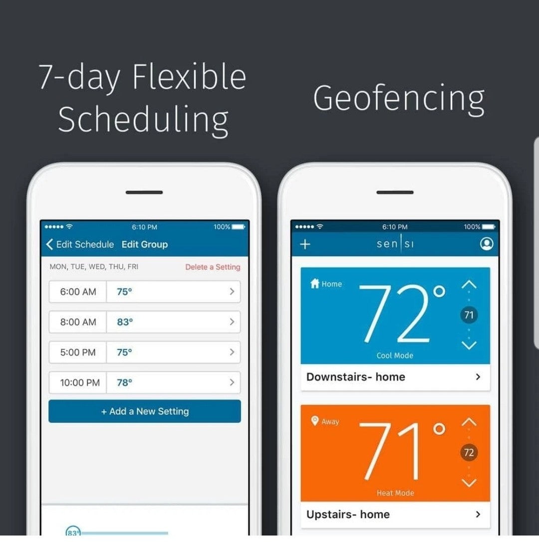 Emerson Sensi Wi-Fi Smart Thermostat 7-Day Programmable No C-Wire Needed